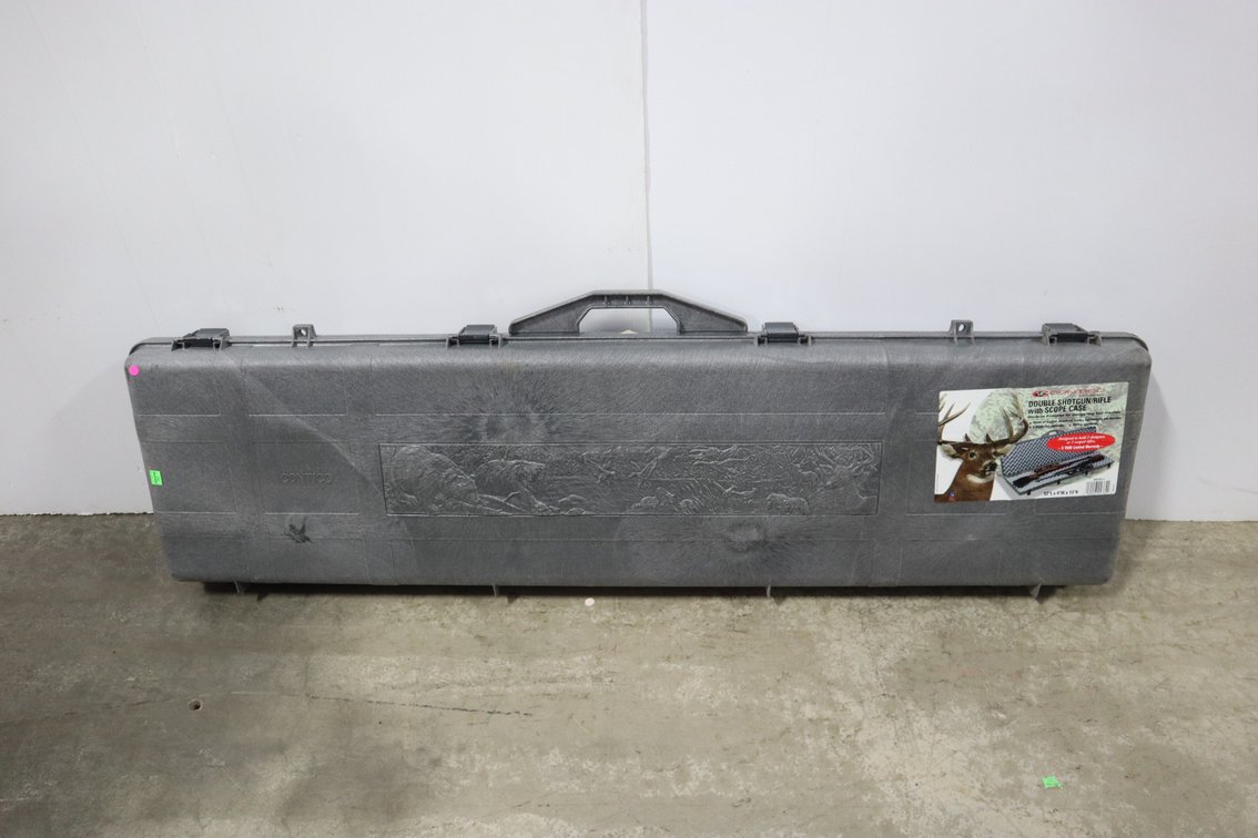 Double Shotgun / Rifle With Scope Case