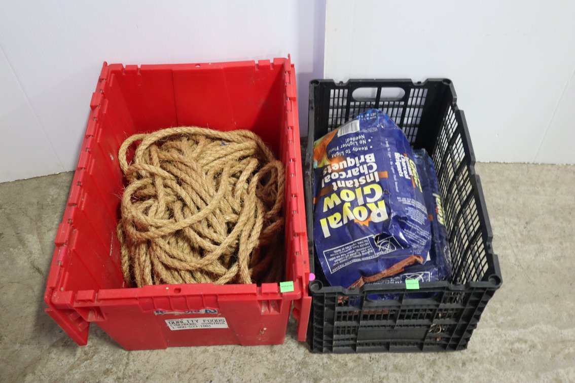 16 Lb Charcoal, Large Rope