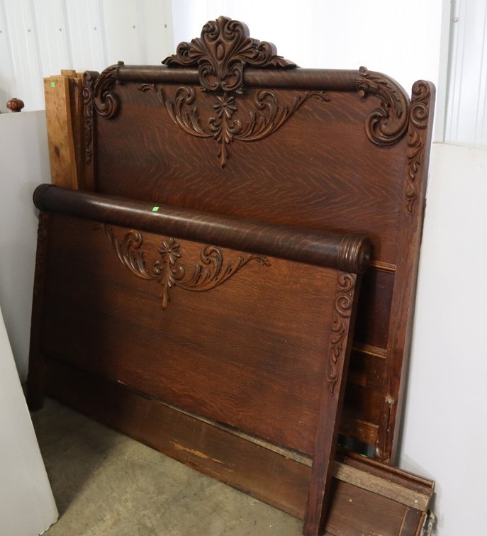 Antique Oak Bed
