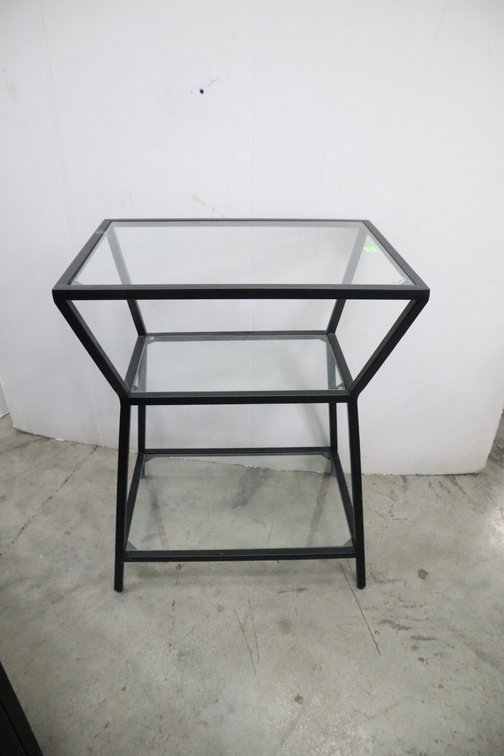Glass Top End Table