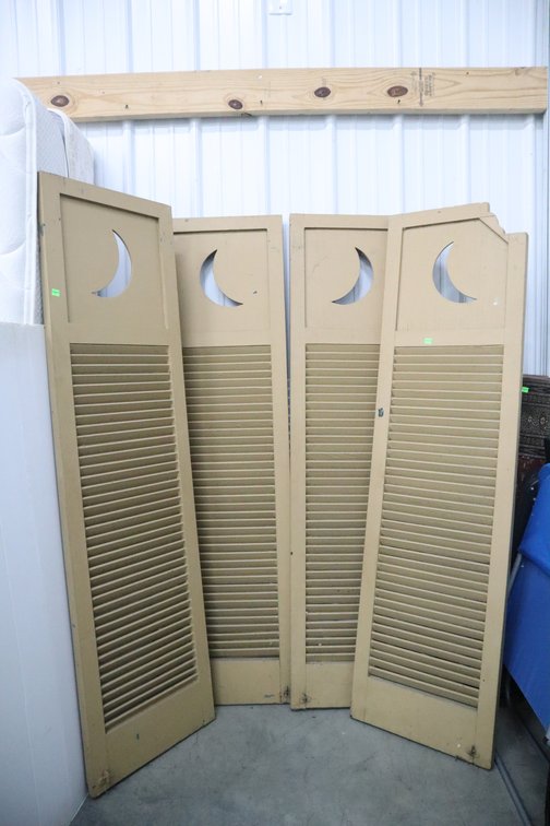 4 Wooden Shutter Panels