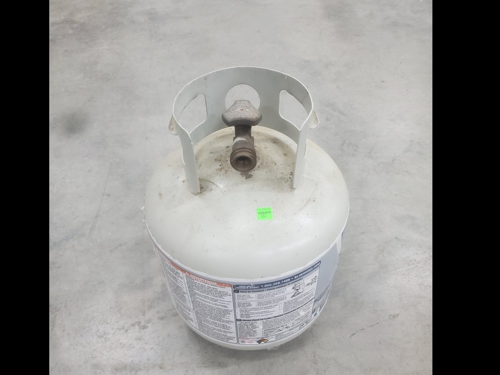 Empty Propane Tank With Hose