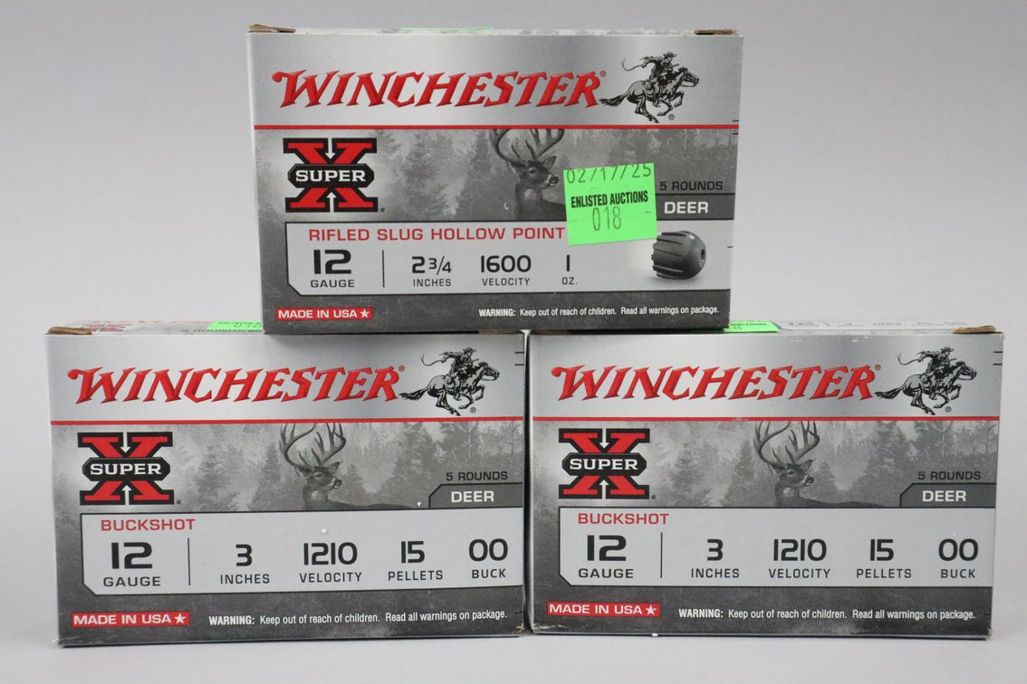 12 ga Buckshot And Slugs, 15 Rounds