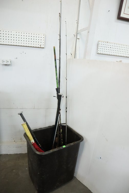 Fishing Rods, Baseball Bats, Tennis Racket