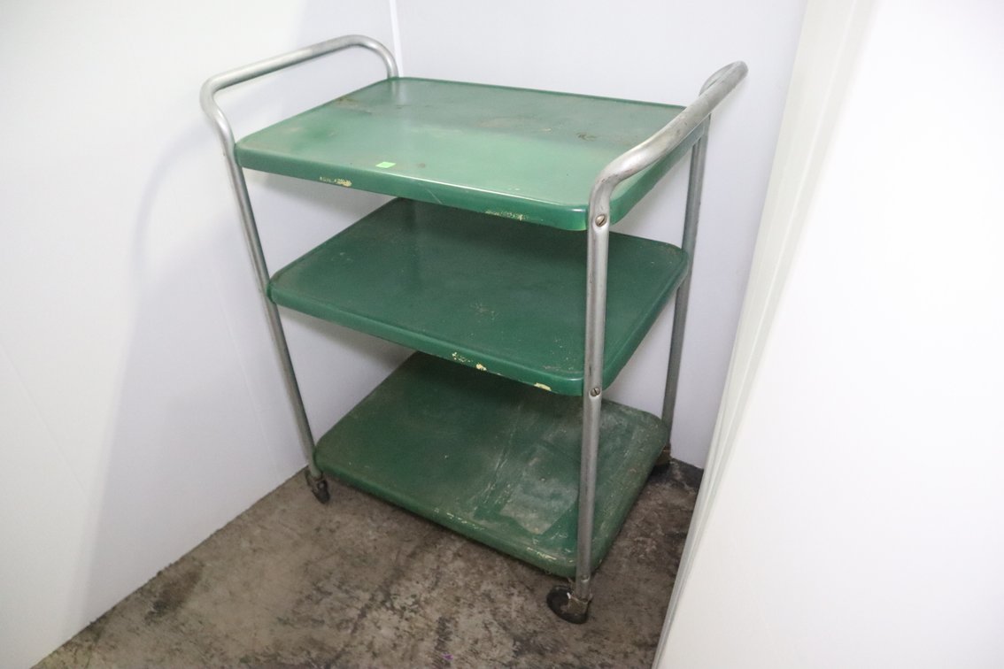 Green Kitchen Cart