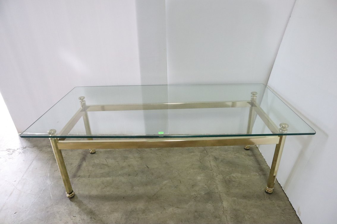 Glass Top Coffee Table, 26X50
