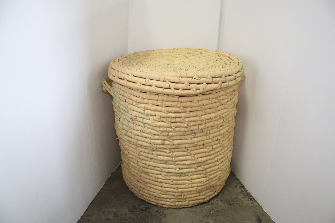 Large Wicker Basket With Lid