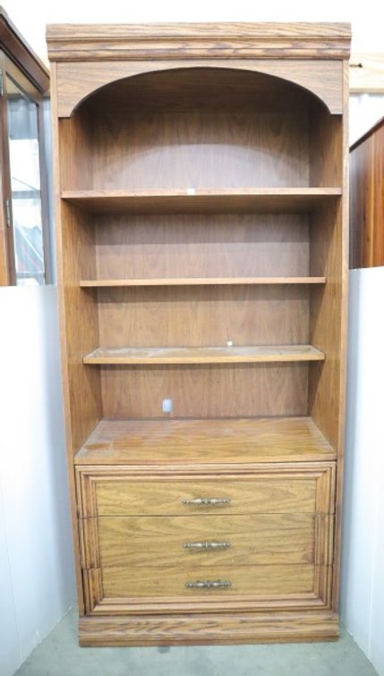 Bookshelf With Bottom Drawers