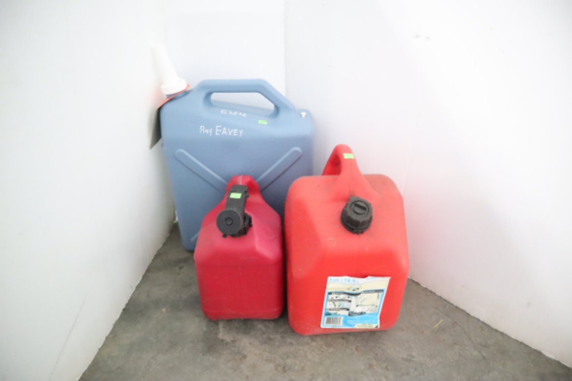 6 Gallon Water Jug and 2 Gas Jugs
