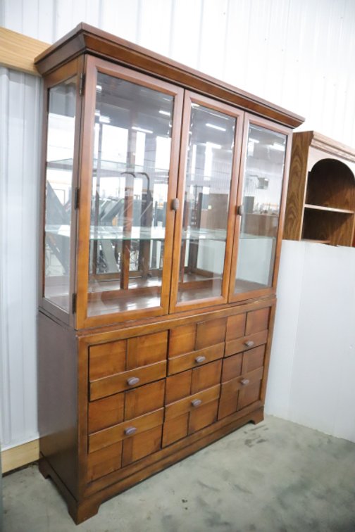 2-Piece Lighted China Cabinet