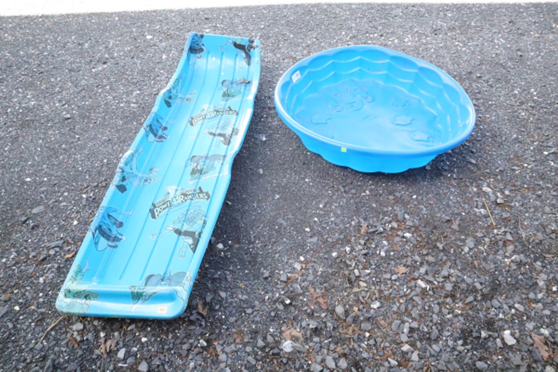 Plastic Pool and Sled
