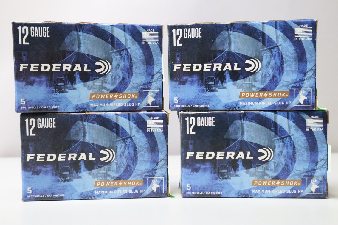 12 Gauge Rifled Slugs, 20 Rounds