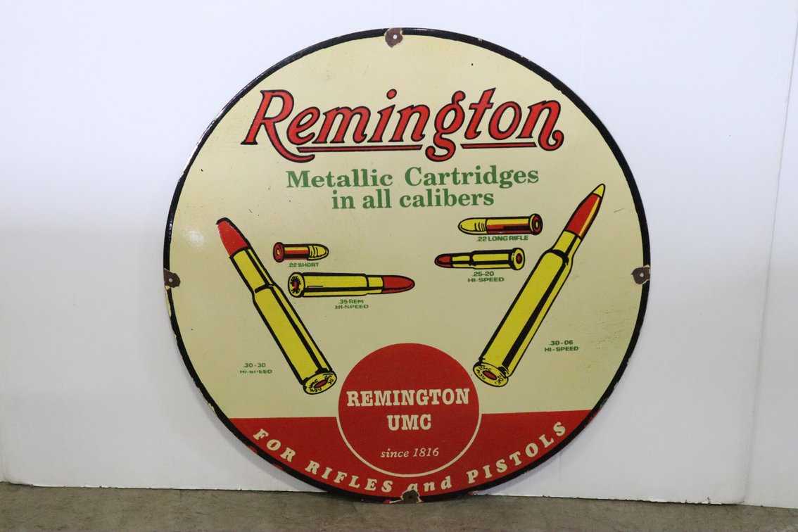 Remington Porcelain Sign