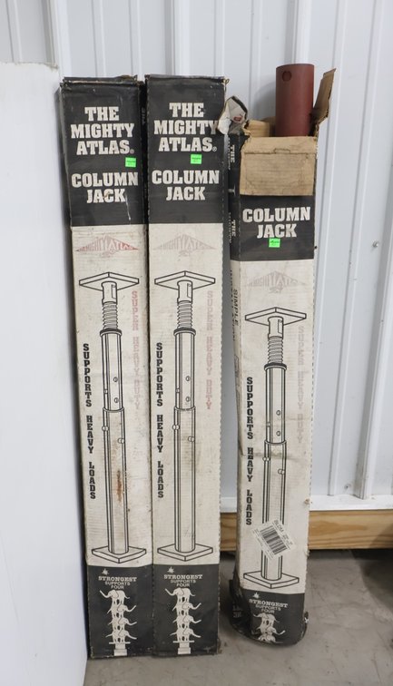 3 Adjustable Column Jacks