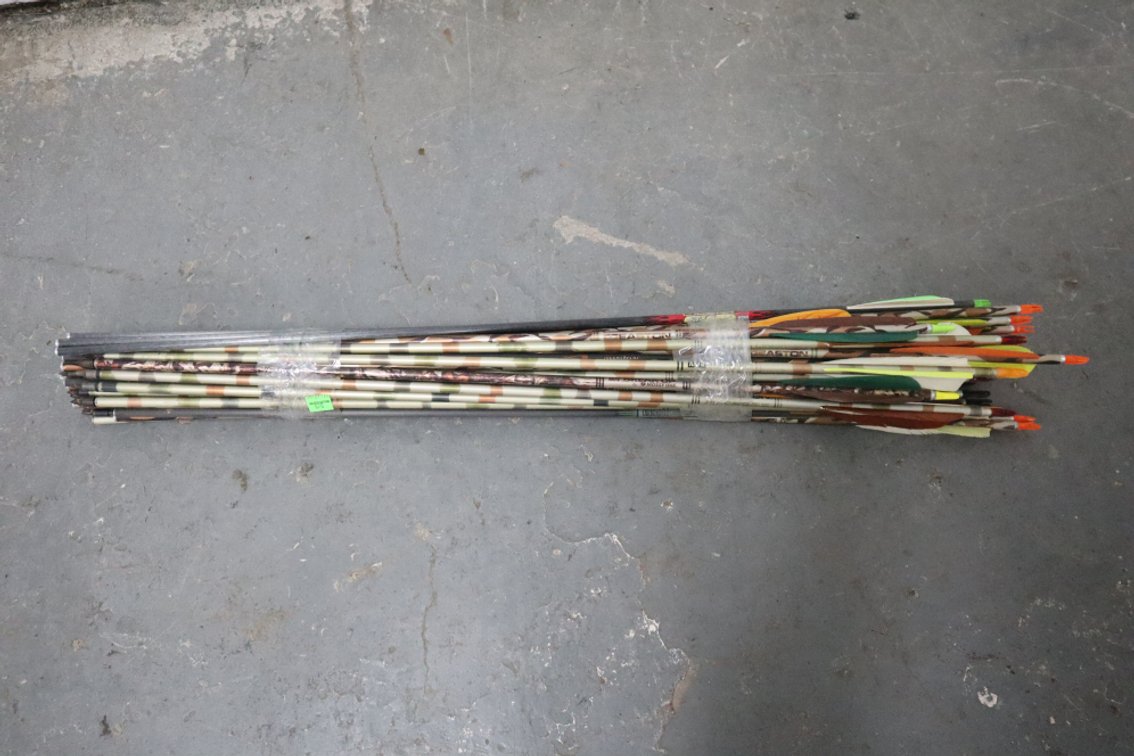 Large Group of Vintage Aluminum Arrows, A Few Carbon Arrows