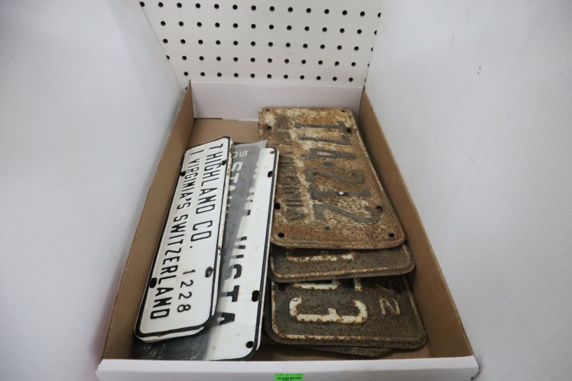 Vintage Virginia License Plates