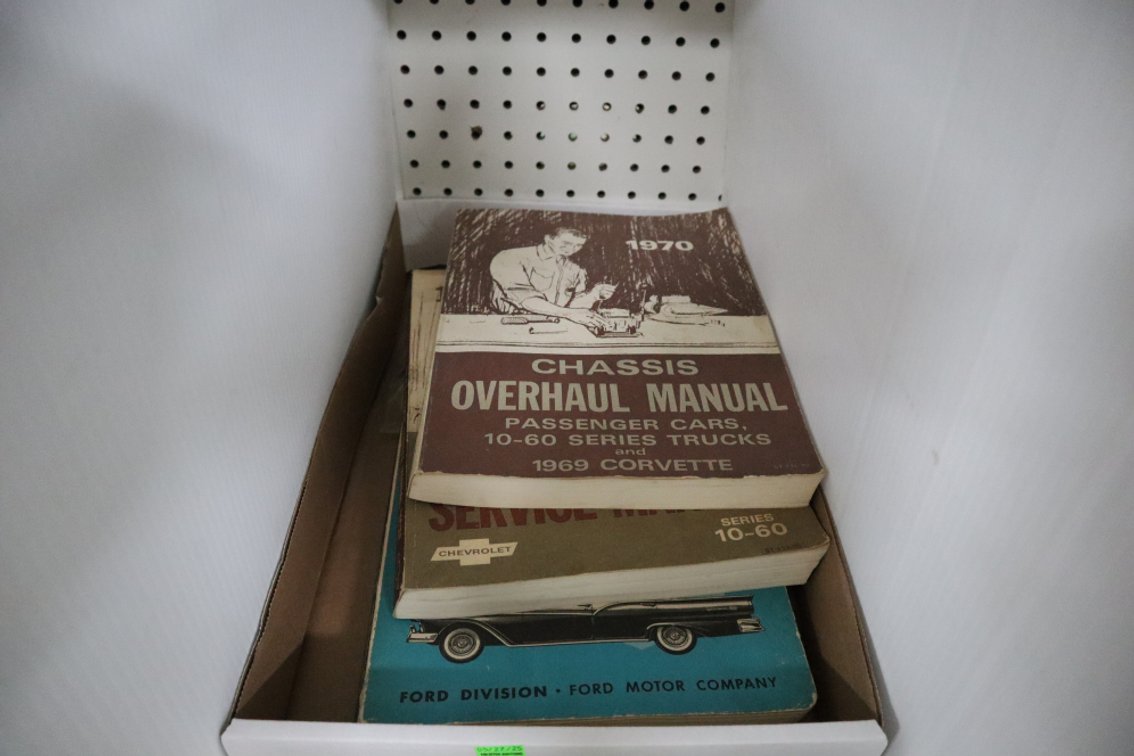 1957 Ford Thunderbird Shop Manual, 1970 Chevrolet Overhaul and Service Manuals