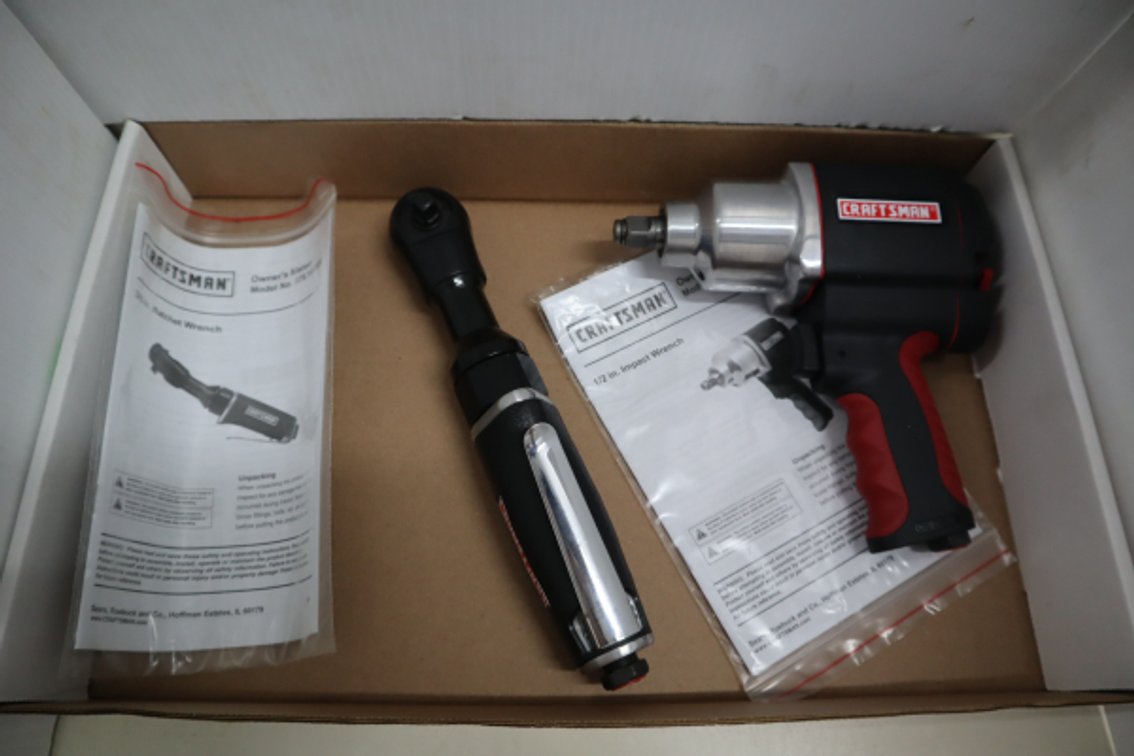Craftsman 1/2" Impact Wrench and 3/8" Air Ratchet