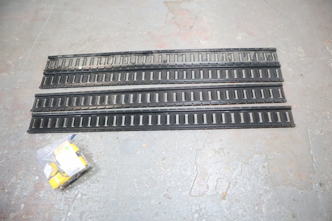 4 Cargo Trailer E-Track Rails With Straps