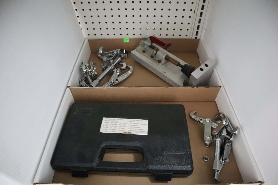 Tap and Die Set, Pulley Pullers, Clamp Tool