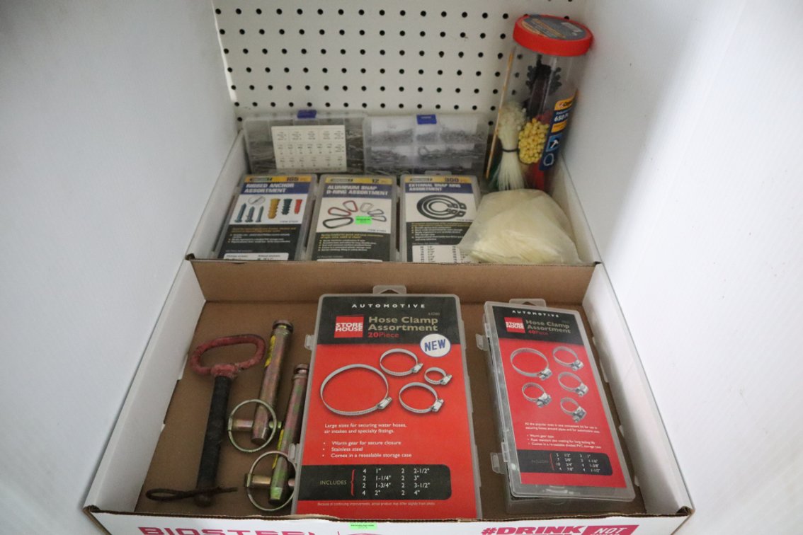 Hose Clamps, Snap Ring Assortment, Cotter Pin Assortment, Cable Ties, Link Pins and More