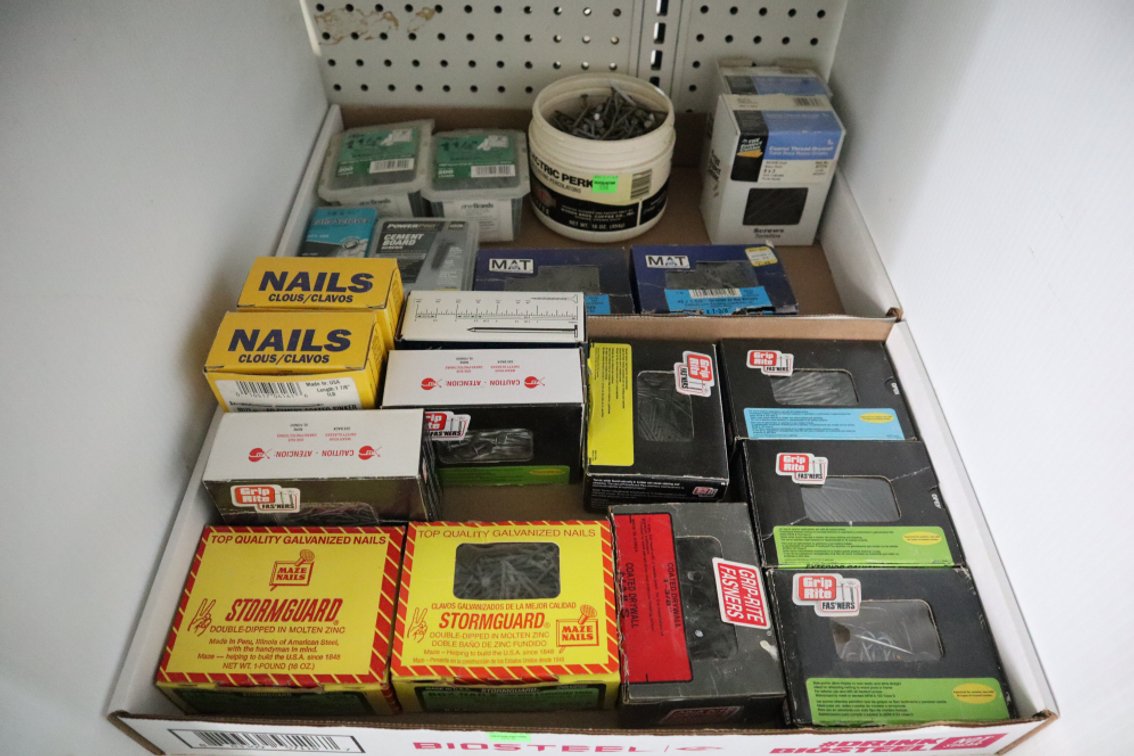 Group of Nails and Screws