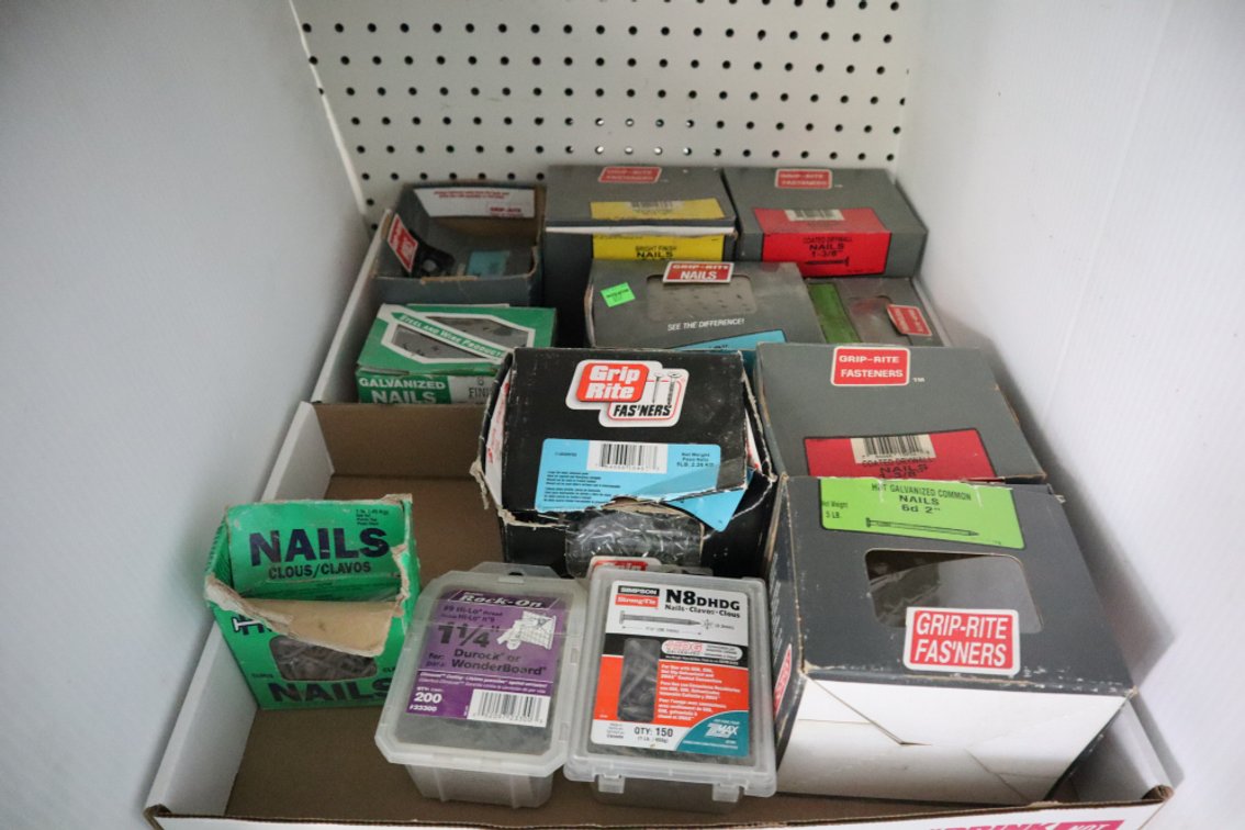 Group of Various Size Nails