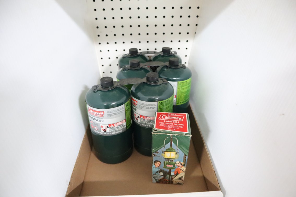 6 New Coleman Propane Fuel Cylinders