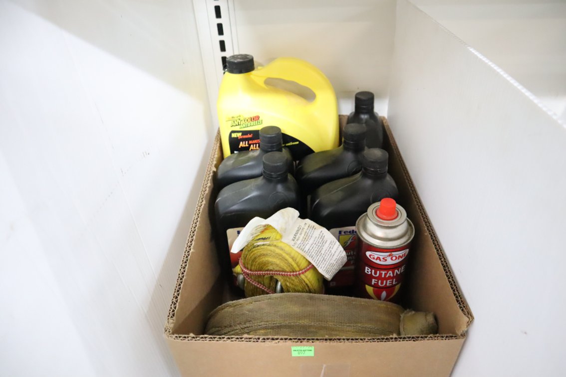 ATF Transmission Fluid, Antifreeze, Tie Down Straps