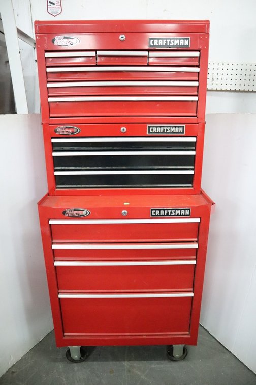 Craftsman Ball Bearing Stacking Tool Chest With Keys