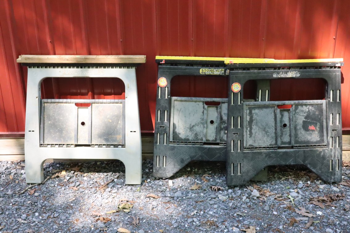 3 Folding Saw Horses
