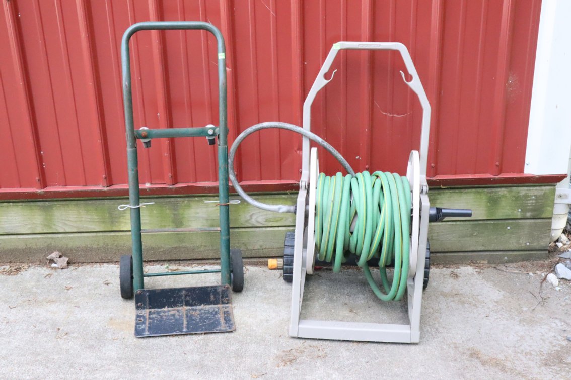 Hand Truck and Hose Reel
