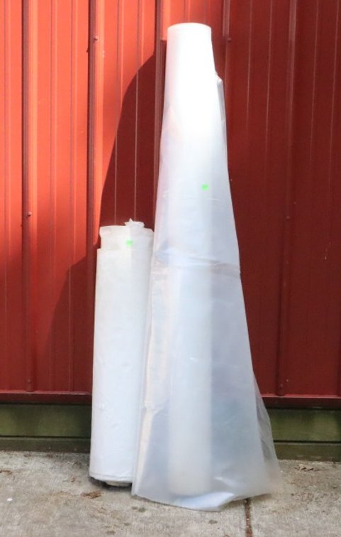 2 Rolls of Clear Plastic