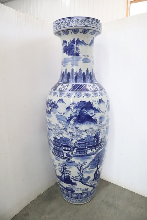 Very Large Porcelain Asian Vase