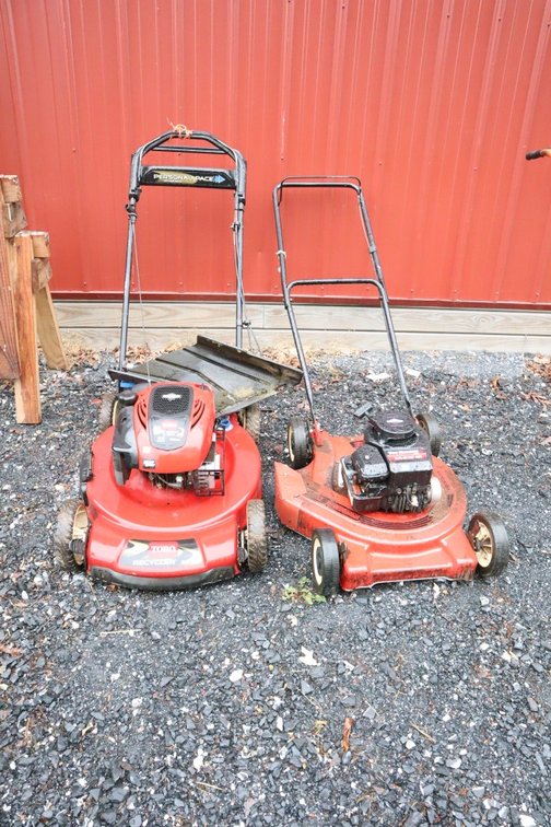 Pair of Push Mowers