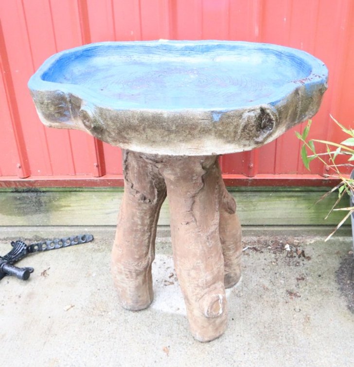 Cement Bird Bath