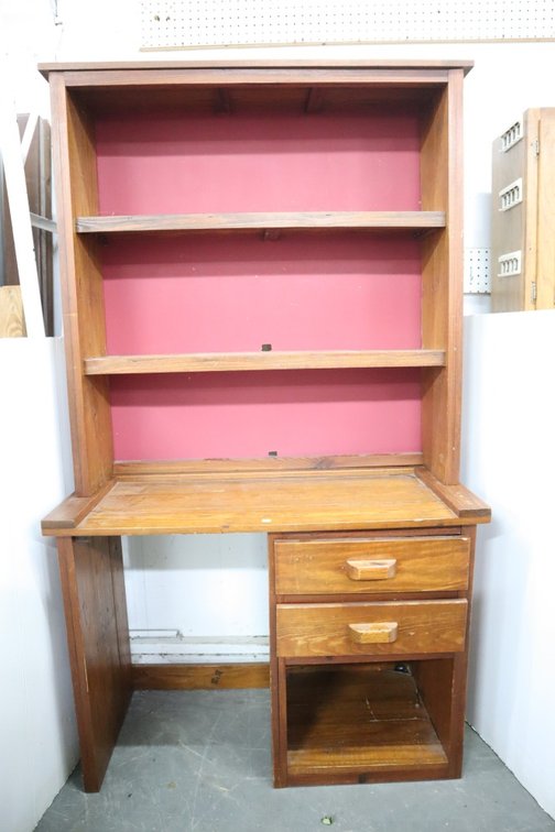 2 Piece Pine Desk