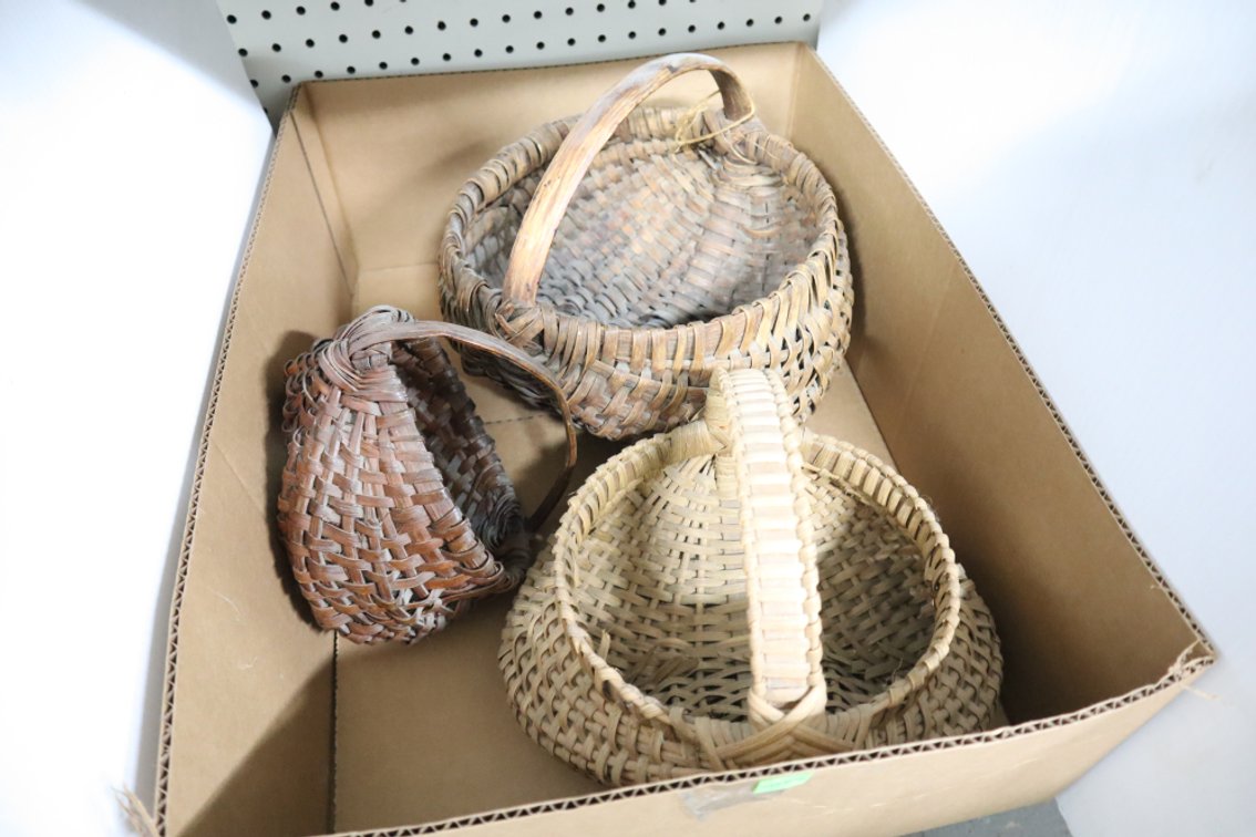 3 Antique Baskets