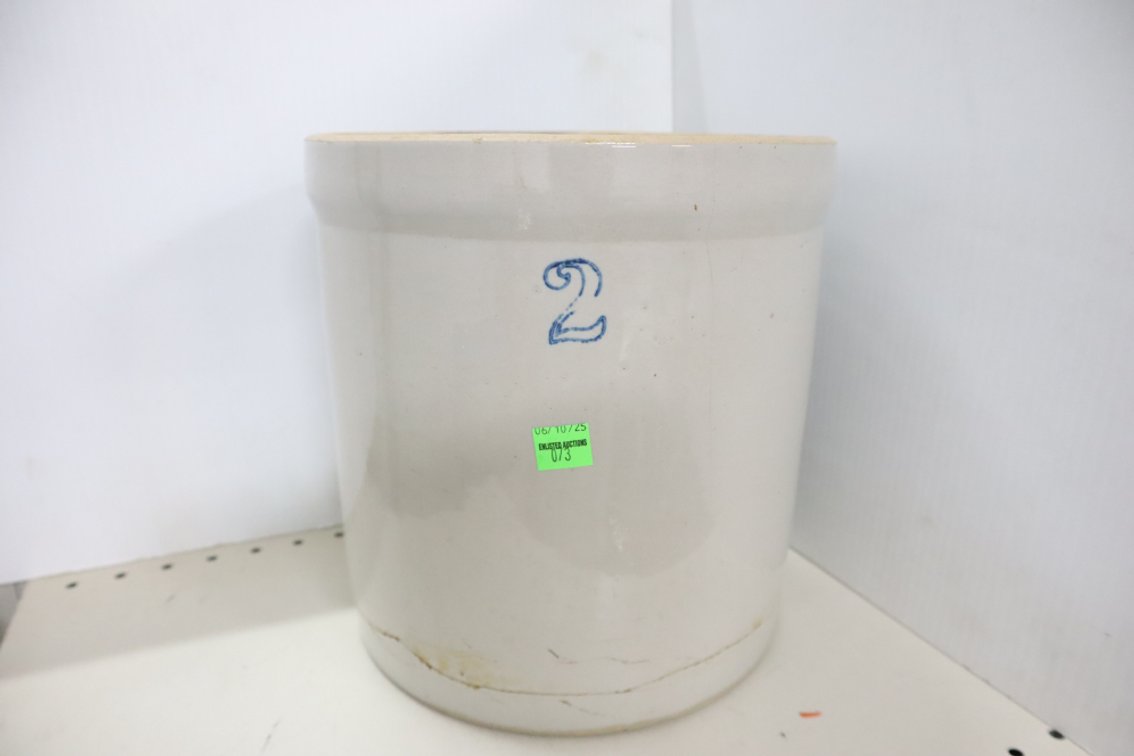 Number 2 Stoneware Crock