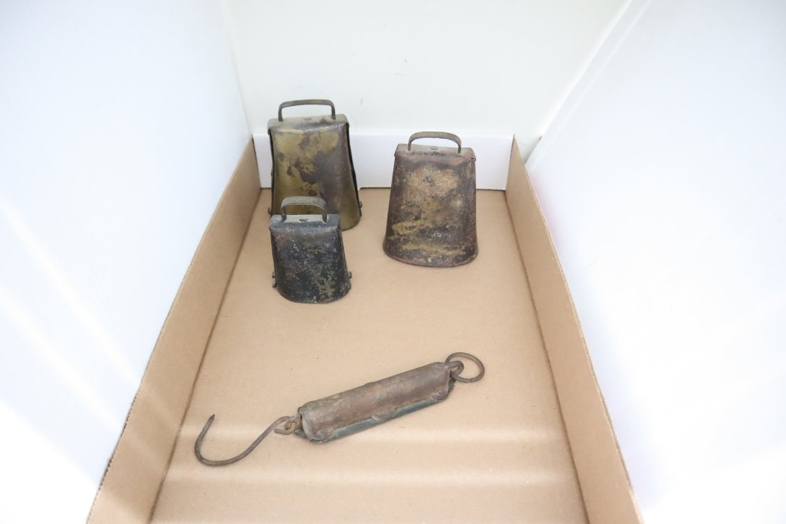 Antique Cowbells and Scale