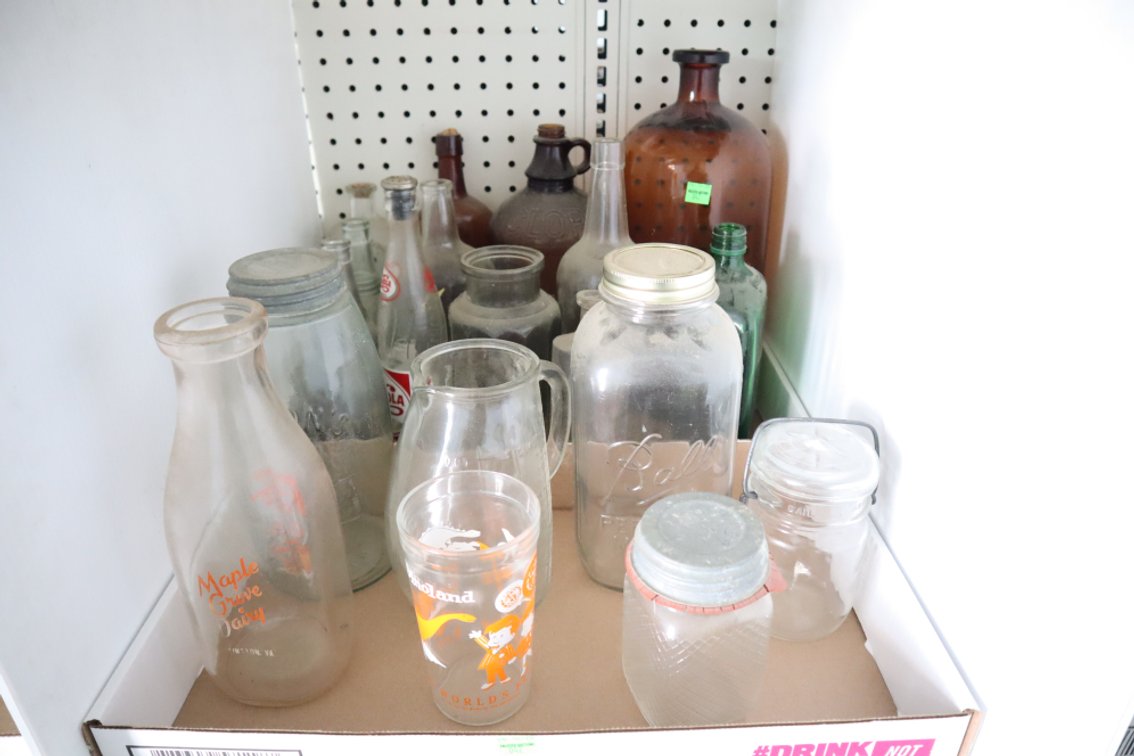 Vintage Glass Bottles and Jars