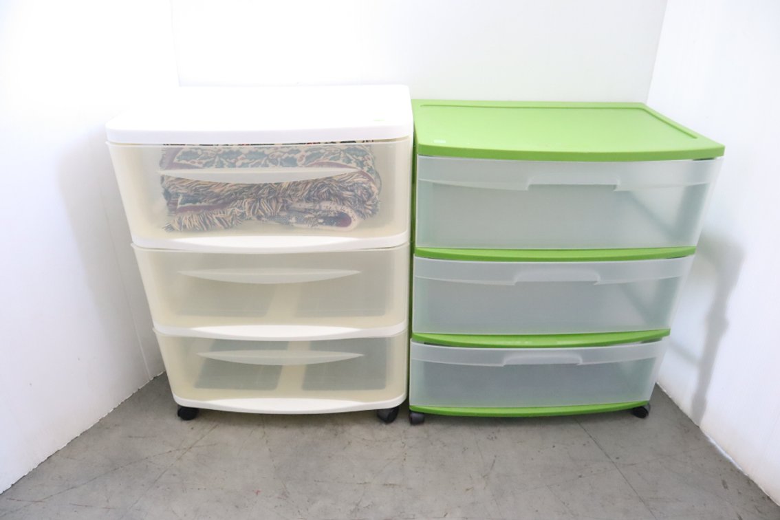 Pair of Plastic Storage Drawers