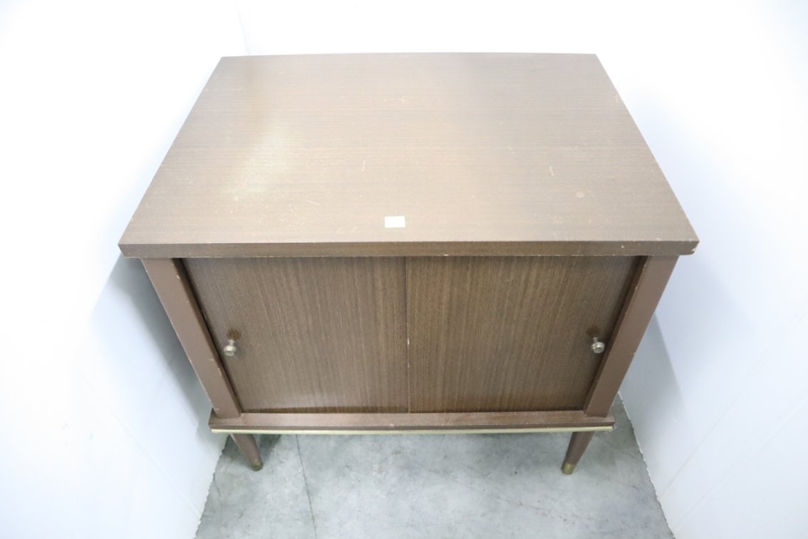 Vintage Stand With Sliding Doors