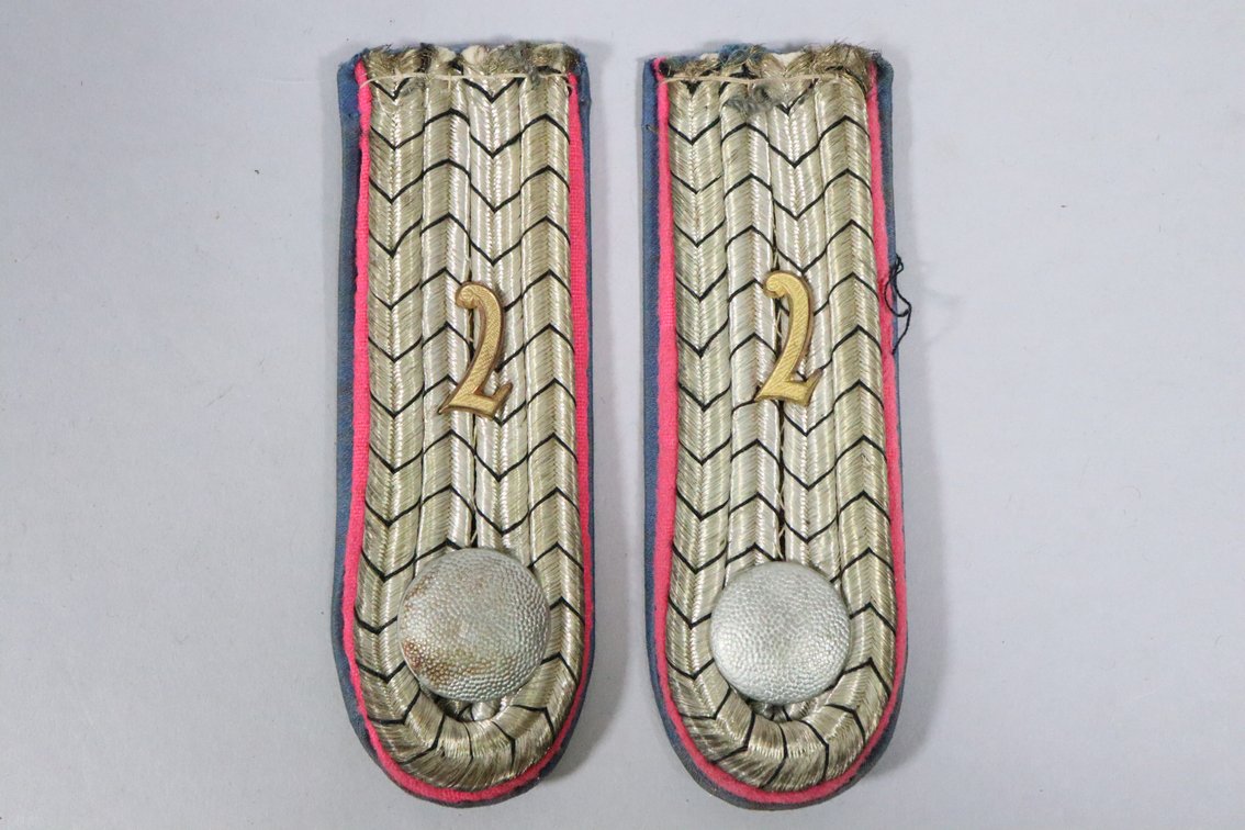 German Fire Police Shoulder Board With Unit Number