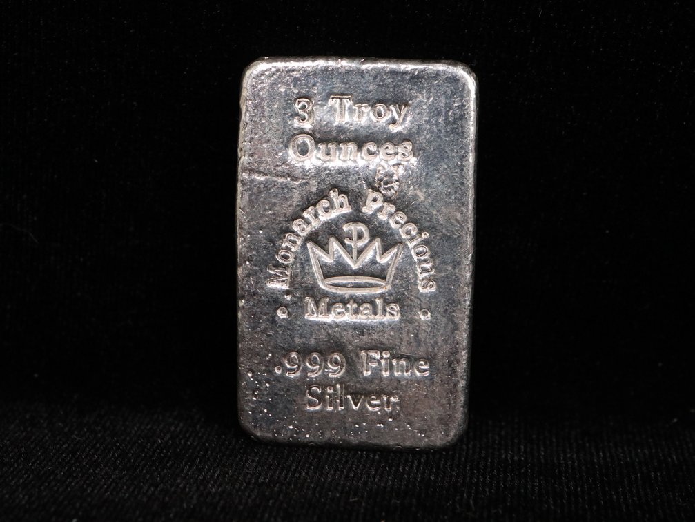 3 Troy Ounce .999 Fine Silver Bar