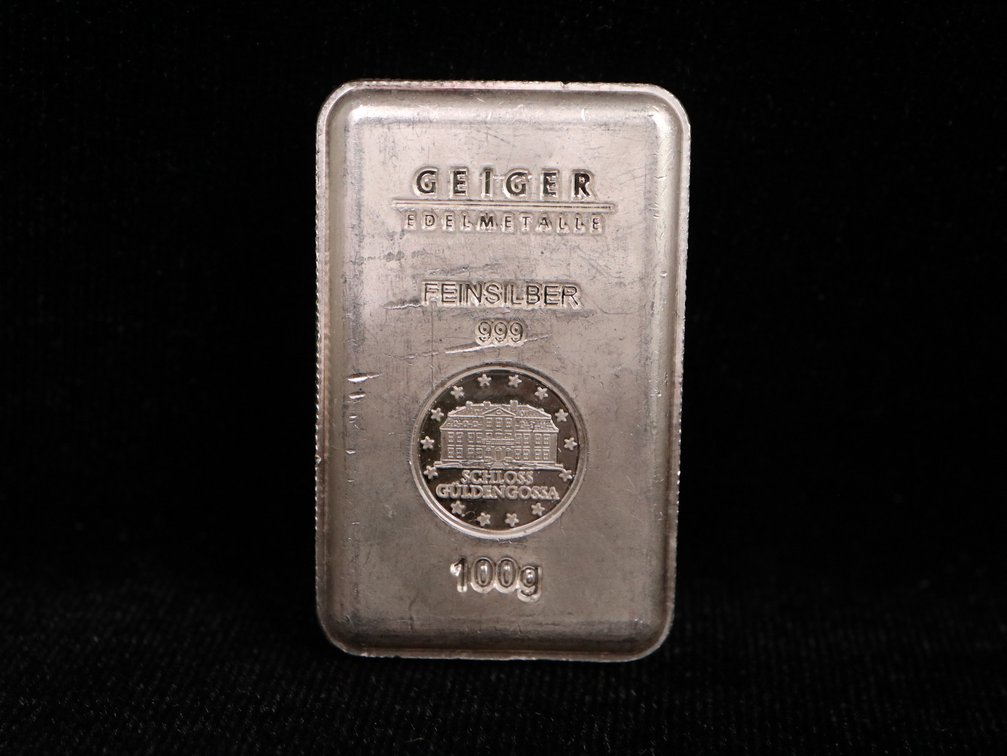 100 Gram .999 Fine Silver Bar