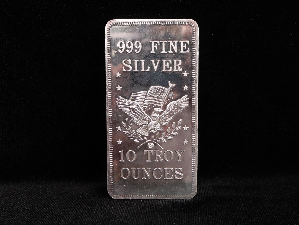 10 Troy Ounce .999 Fine Silver Bar