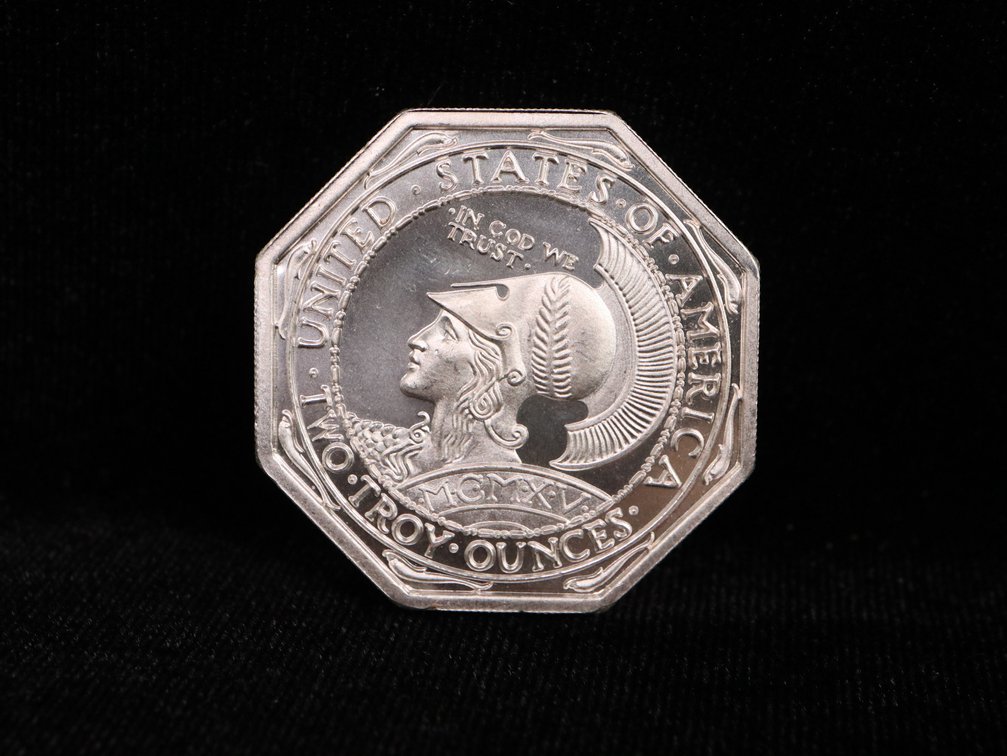 2 Troy Ounce .999 Fine Silver Panama Pacific Exposition Round
