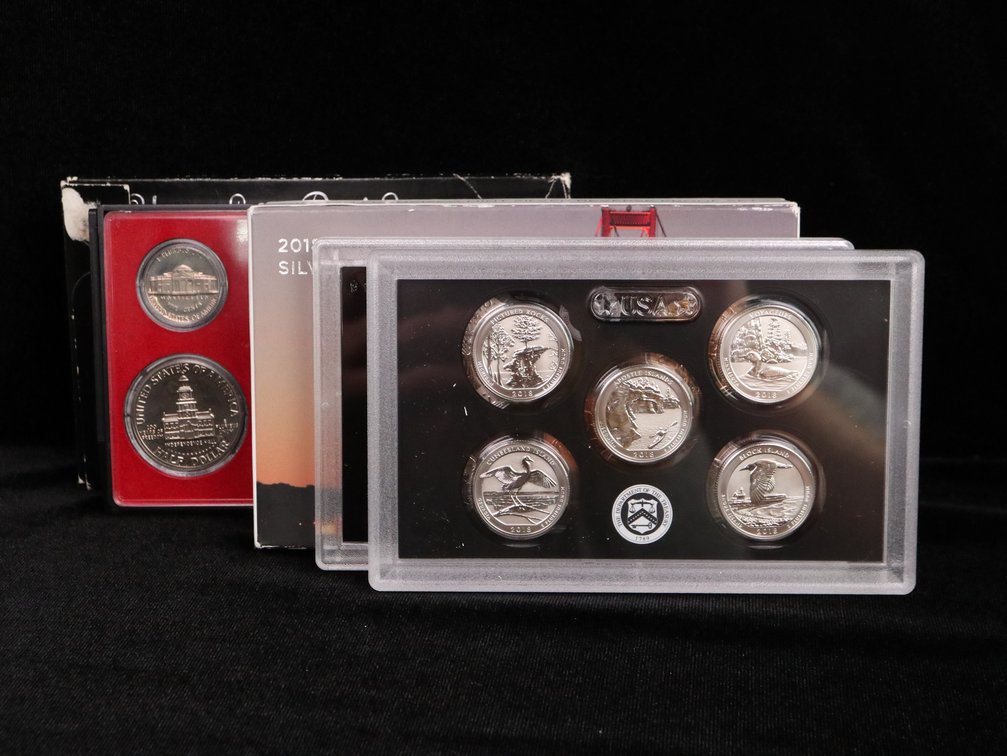 2018 Silver Proof Set, 1975 Proof Set