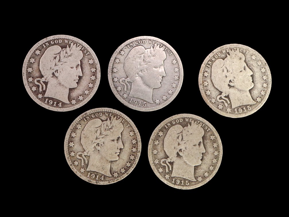 (5) Barber Quarters 1914, 1915